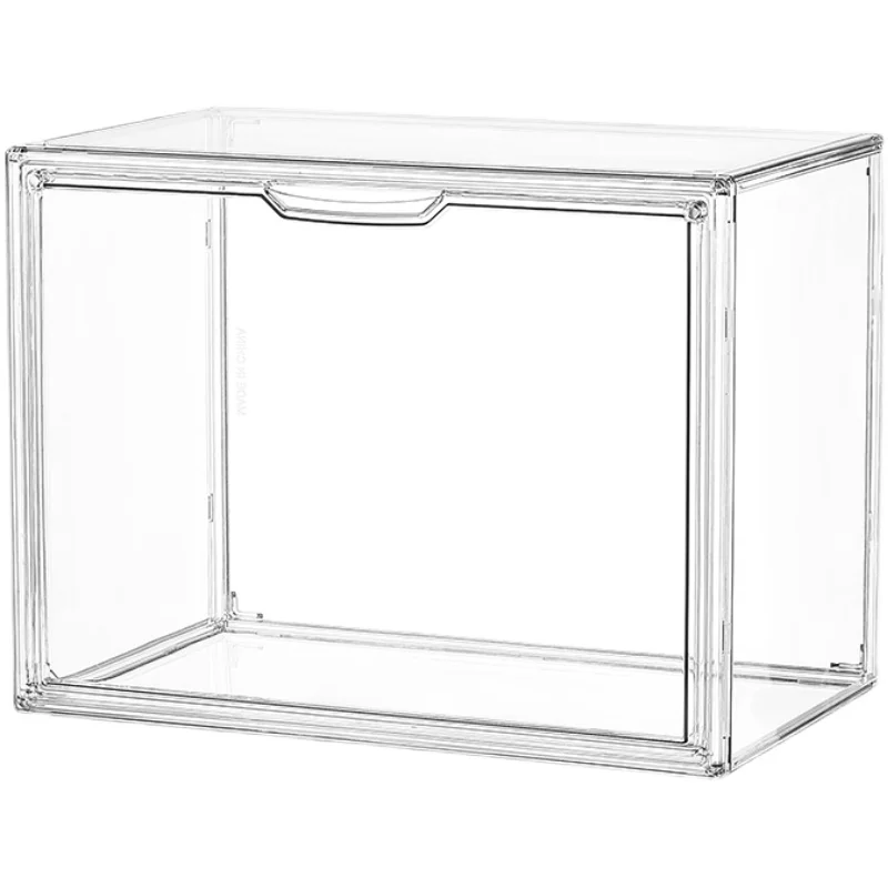 Acrylic Bookcase Desktop Book Organizer Transparent Dustproof