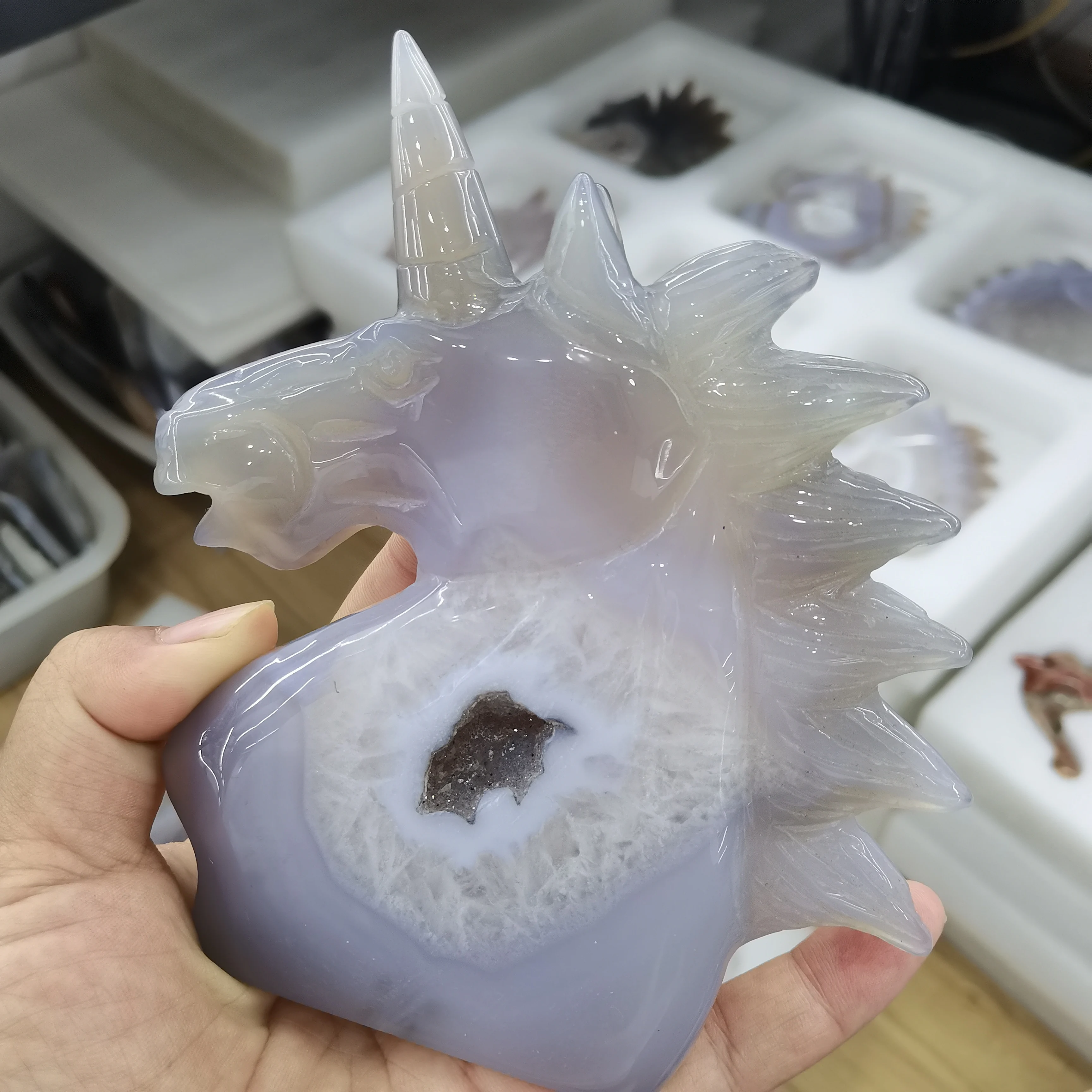 Cristales-de-geoda-de-gata-de-piedra-Natural-tallado-en-racimo ...