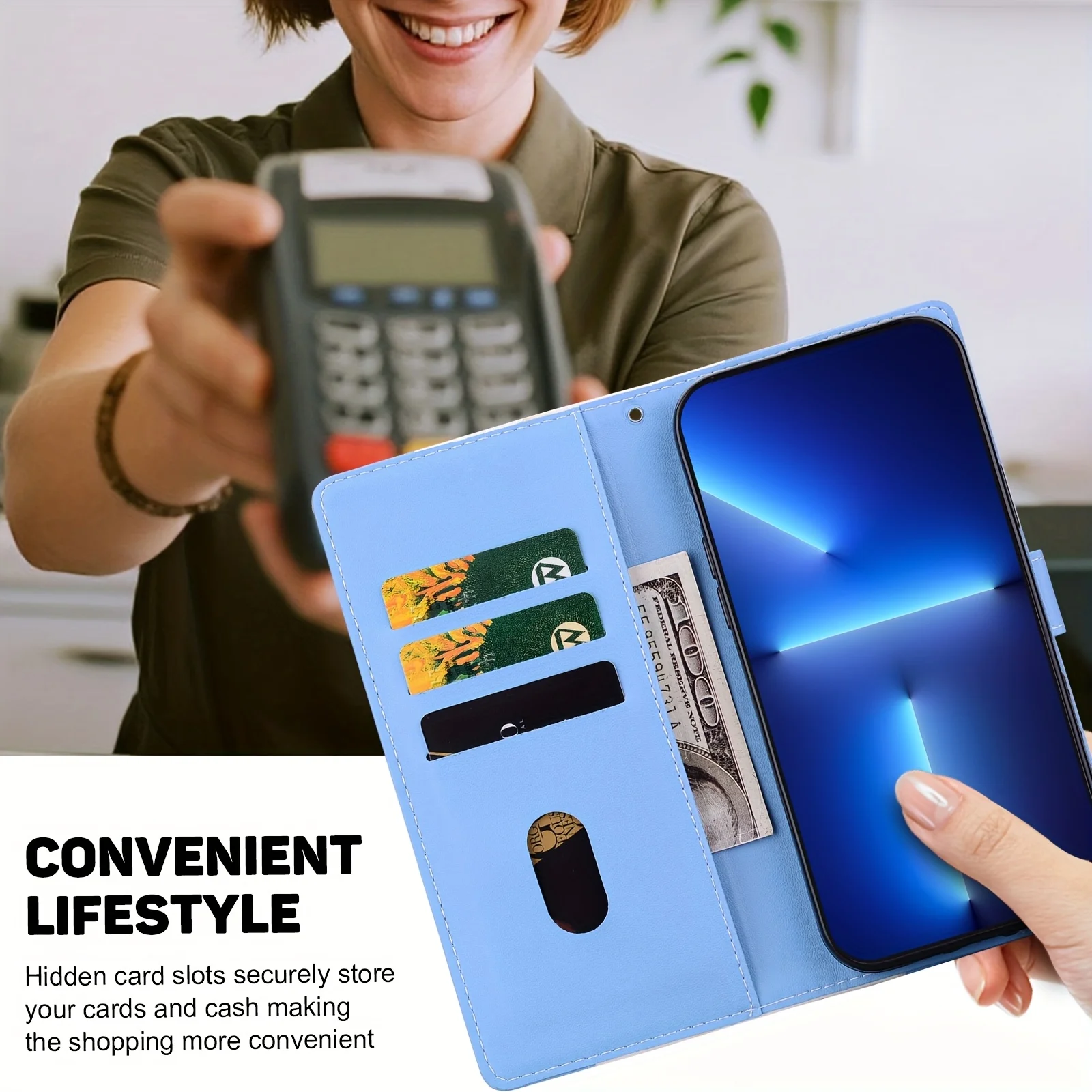 Elegant Leather Flip Cover - Premium Fashion Protective Phone Case