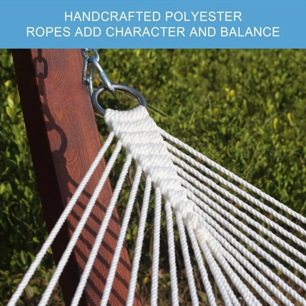 S0cae0353952f4054bb60ea5b5c7929a9y Hammocks 12 FT Double Quilted Fabric Hammock with Spreader Bars and Detachable Pillow, 450 LBS Weight Capacity, Hammock Mallzona