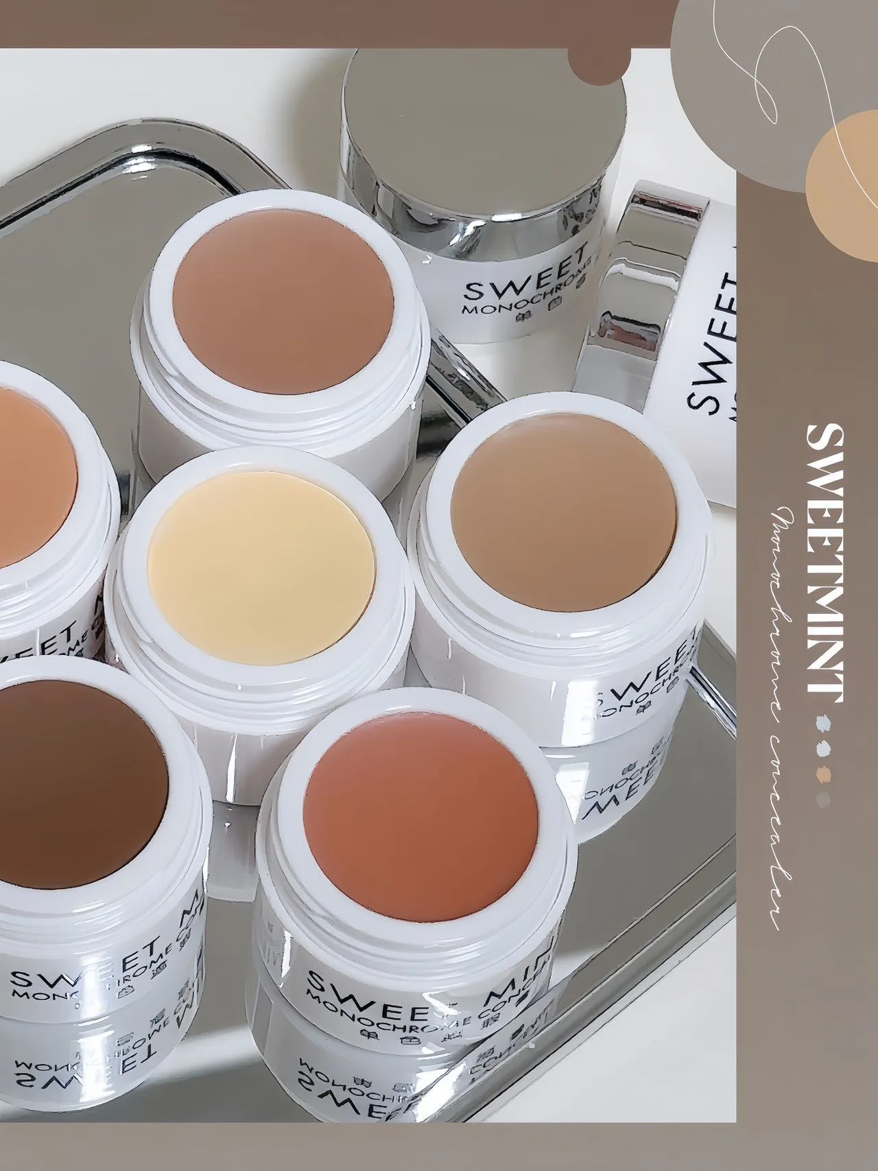 Description Picture 4 of item6 Colors Concealer Moisturizing Full Coverage Acne Spot Dark Circles Concealer Foundation Cream Makeup Cosmetics Tools Palette