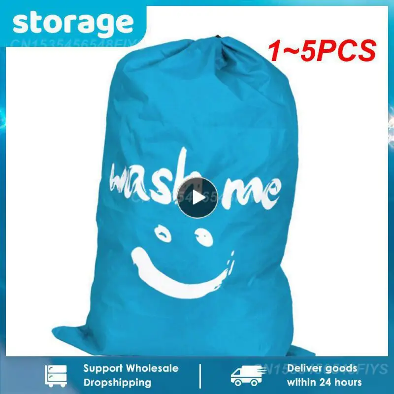 

1-5 шт., нейлоновая дорожная сумка для хранения, с рисунком улыбающегося лица