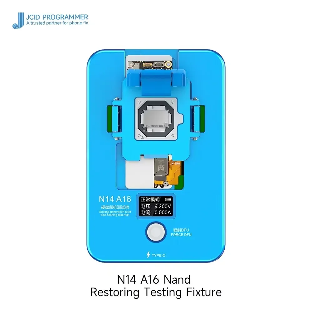JCID Nand 복원 테스트 픽스처 N14 N13 N12 N11, 데이터 복구를 위한 iP 마더보드 칩의 고정밀 테스트