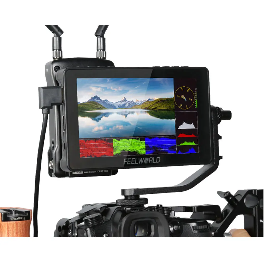 Feelworld F5 Pro V4 Monitor Da Campo Con Fotocamera Dslr Touch Screen Da 6 Pollici Con Installazione Kit Esterno 3D Lut 1920X1080 4K Hdmi F970