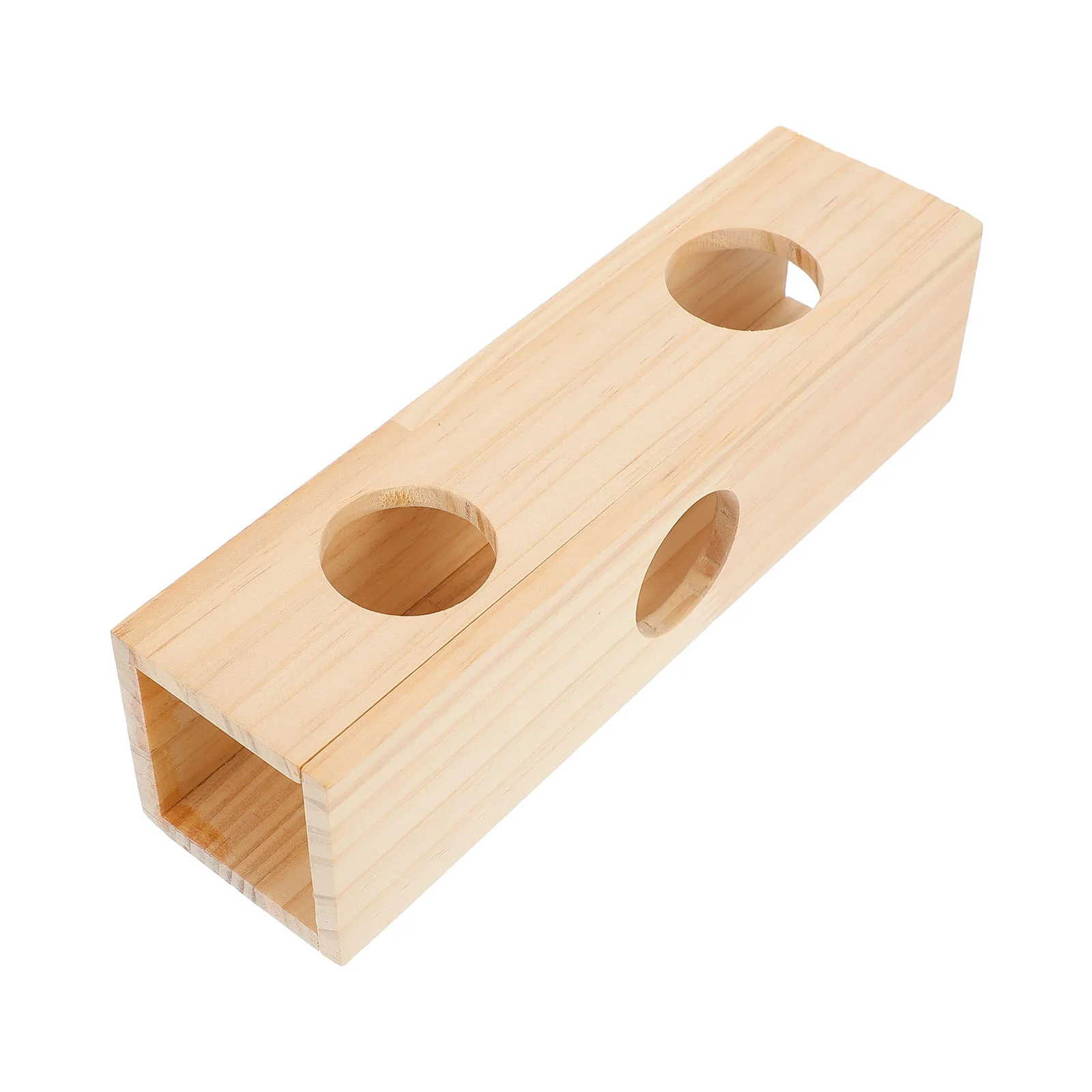 Tunnelhideut In Legno Di Criceto Tubo Labirinto Giocattoli Casetta Da Gioco Peep Secret Wood Exploring Habitat Pet Tagehouse