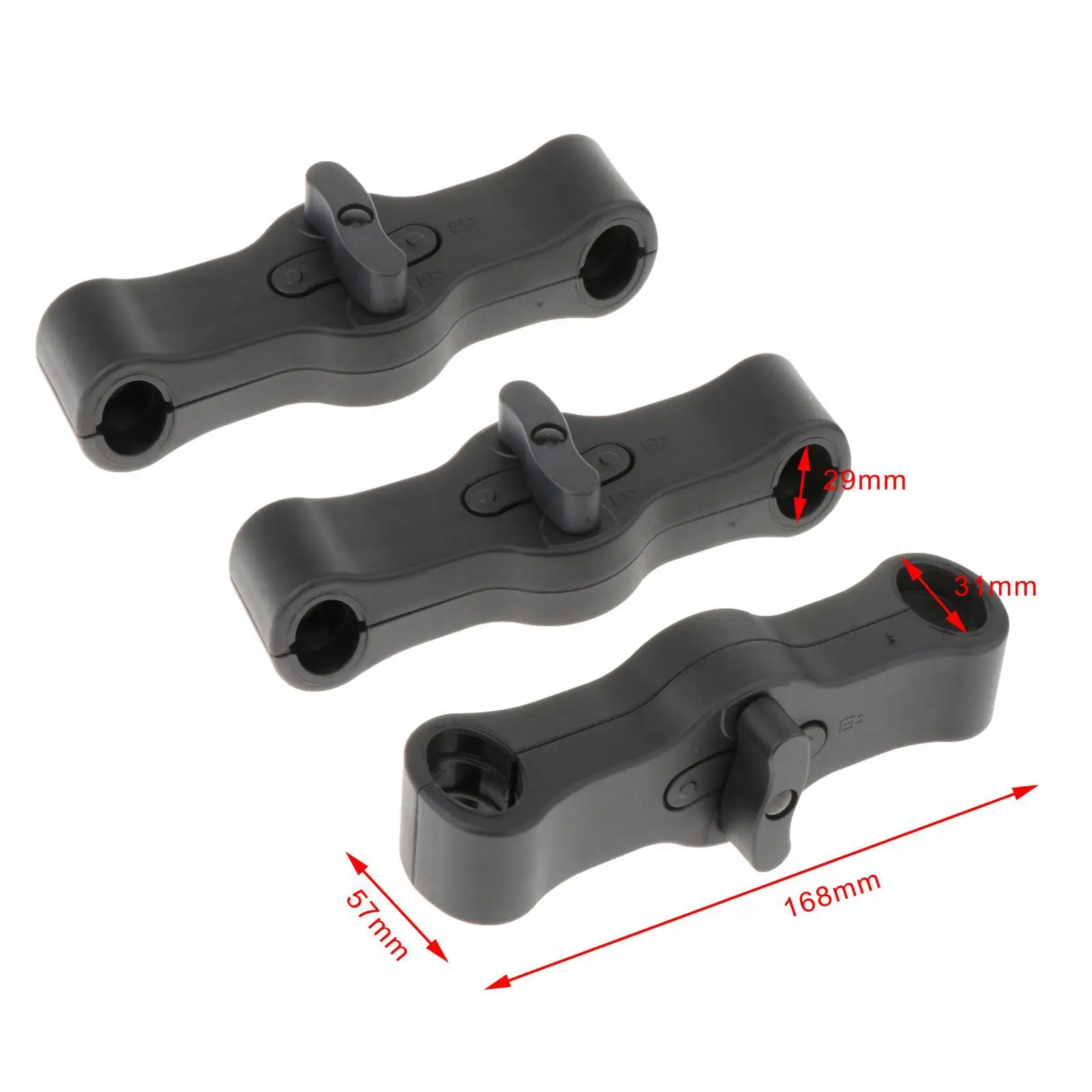 3Pcs Stroller Connector Pram Strollers Connectors Linker Adjustable 2 in1 Stroller Connectors for Cart Accessory