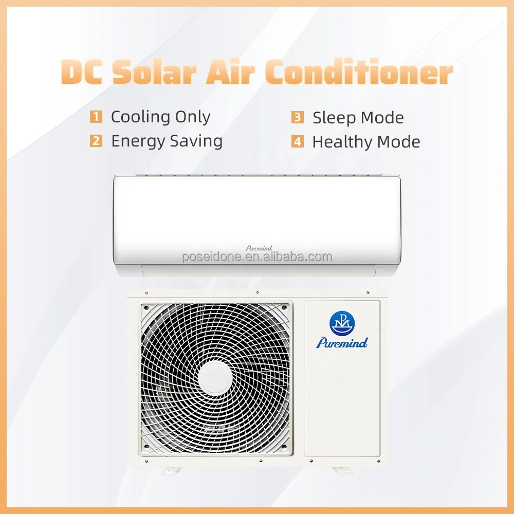 Home Appliances Aire Acondicionado Solar Split Air Conditioners 9000 Btu Cooling Solar Air Conditioning R32 R410a Climatiseur - Image 2