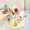 New Plastic Suction Cup Face Towel Storage Basket Wall Hanging Punch Free Washcloth Storage Box Drainable Removable 3
