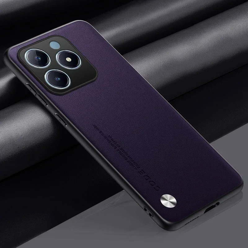 Luxury PU Leather Matte Silicone Full Protection Phone Case