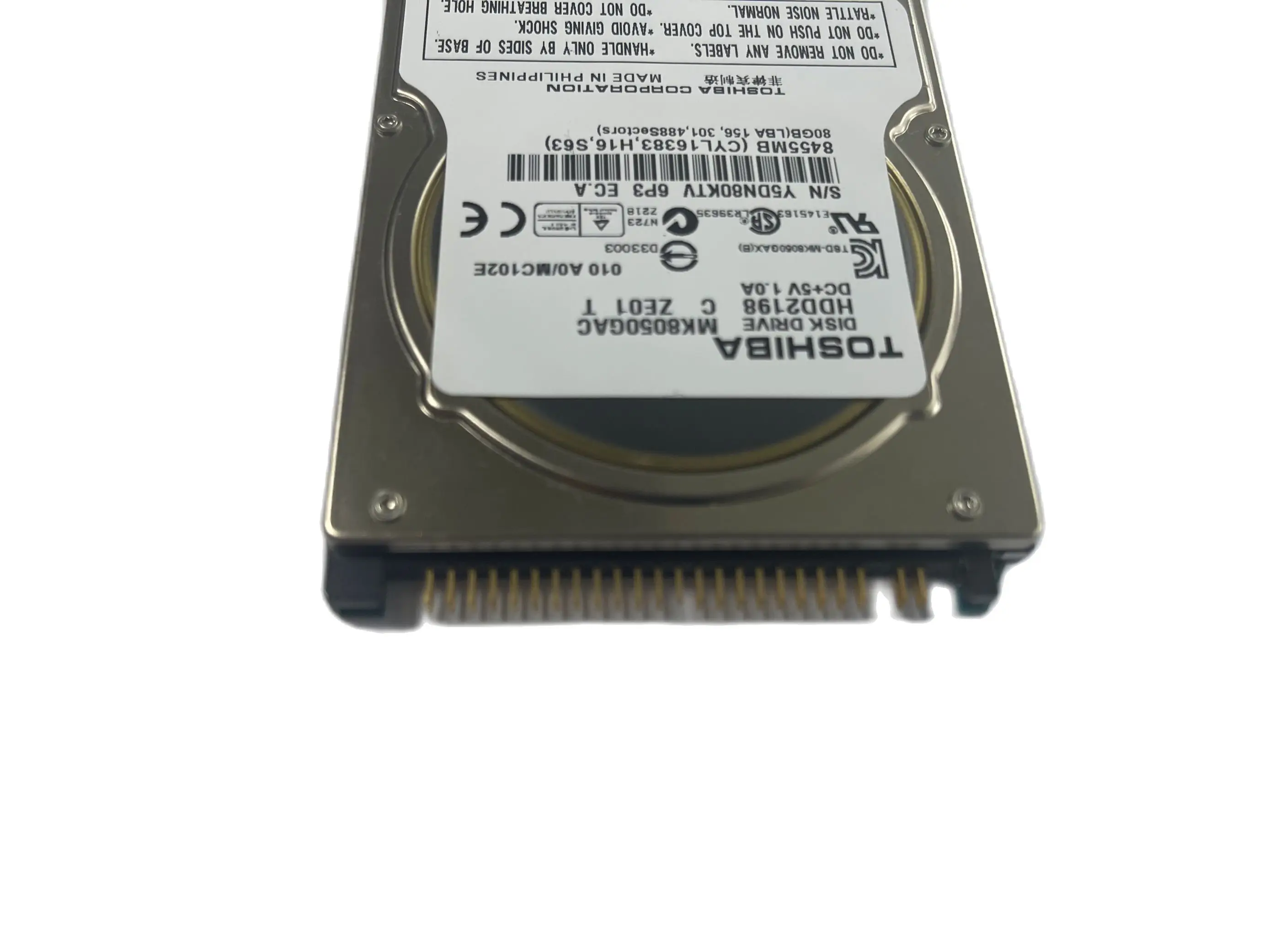 BMW CIC 라디오 차량용 HDD 네비게이션 시스템용 오리지널 디스크 드라이브, MK8050GAC MK8050GACE ZK01 DC + 5V 1.3A 80GB, 무료 배송
