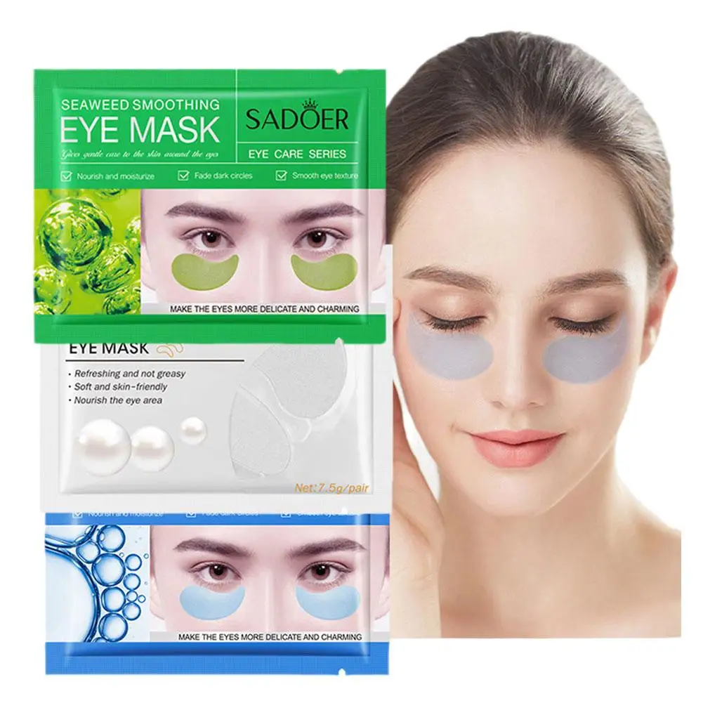 

New 1pair Caviar Eye Mask Moisturizing Crystal Collagen Anti Aging Eye Care Anti-Wrinkle Skin hot Mask F7C5