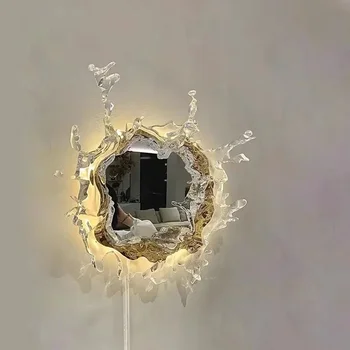 Luxury Branch Wave Art Wall Lamp 1