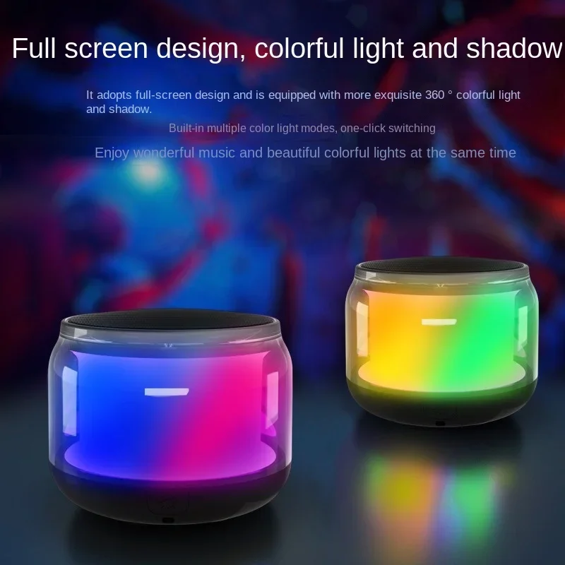 Mini Portable Speaker K3 Plus RGB Light Wireless Bluetooth Hifi Bass Speakers Outdoor Subwoofer Player Mp4 Player Bluetooth