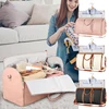 Travel Bag PU Leather Garment Bag Large Capacity Foldable Luggage Bag Travel Portable Carry-on Clothing Bag Women's Business Bag