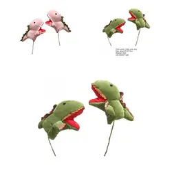 Animal Hand Puppets Cartoon 4 Colors Imaginative Play Animal Hand Puppets Hand Puppet Toys Dinosaur Hand Gloves 1 Pair