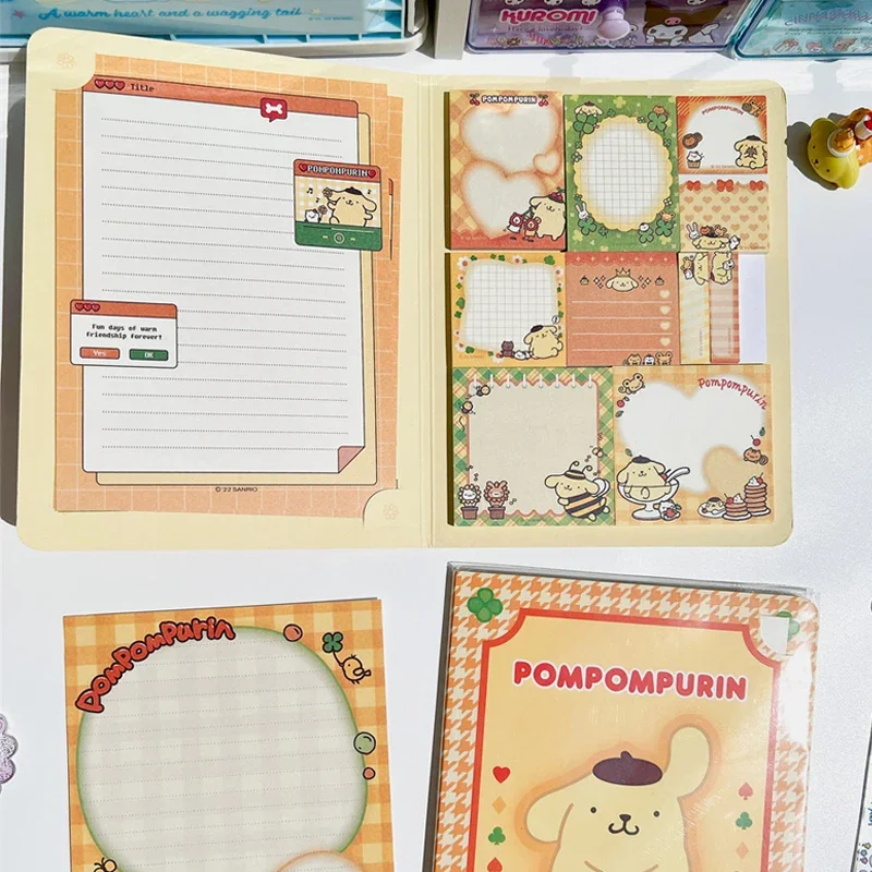 Kawaii Sanrio Convenience Book 마이 멜로디 쿠로미 Cinnamoroll 노트 북 귀여운 붙여 넣기 메모장 학생 사무용품