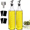 Transparent Glass Olive Oil Bottle Leakproof Kitchen Seasoning Soy Vinegar Square Glass Bottle Kitchen Supplies New Dropshipping 1