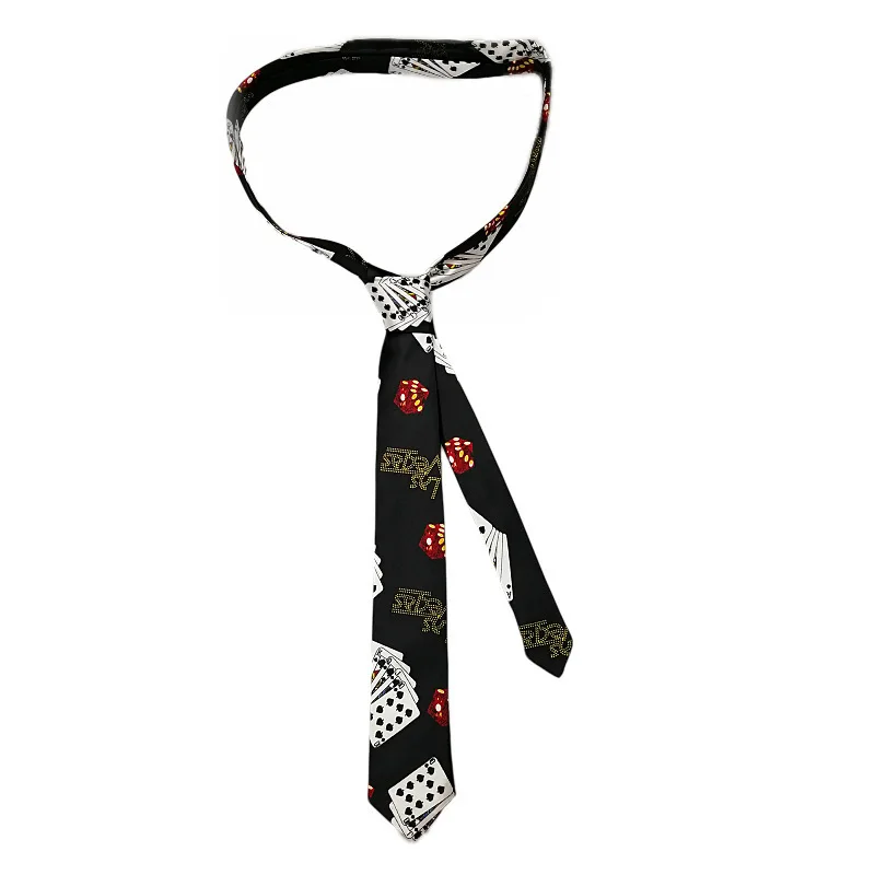 Classic Musical Notes Tie - Silky Narrow Necktie for Piano  Guitar Lovers
