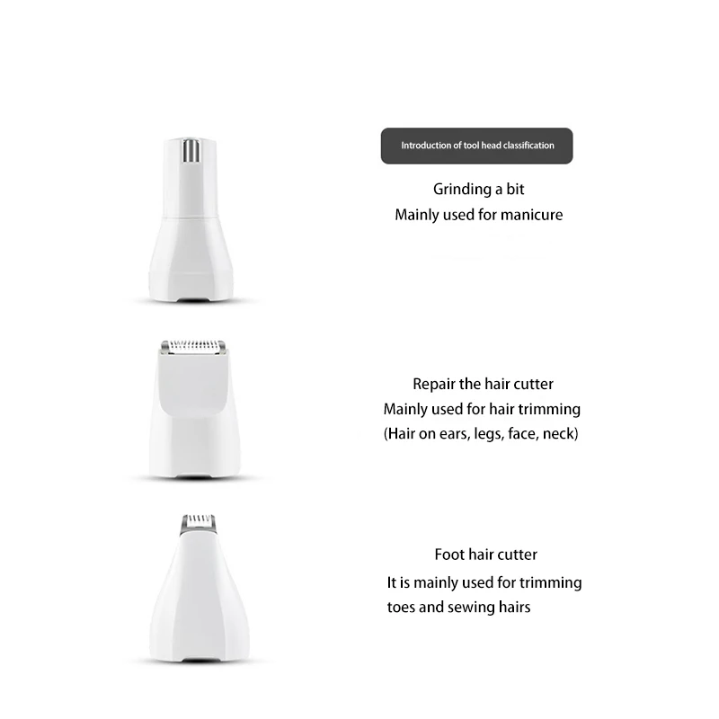 Clipper Pet 3 IN 1 Cordlress Pet Grooming Trimmer Dog Hair Trimmer Paw Nail Grinder Foot Toe Hair Cutting Machine Cutter Cat pet clipper dog hair trimmer pet hair trimmer dog clipper pet nail grinder