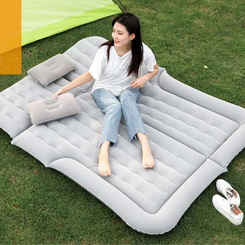 Auto Inflatable Mattress Back Seat Travel Comfortable Mattress Portable Outdoor Camping Folding Flocking Pad For Hiking inflatable mattress,camping mattress