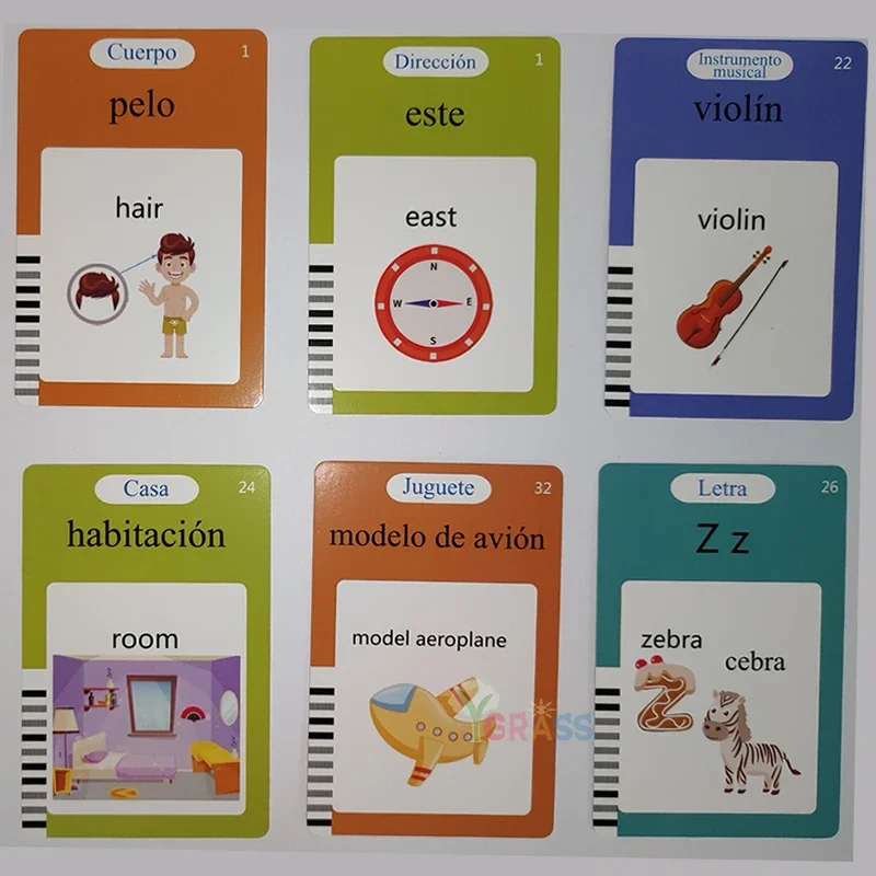Educational Learning Talking Flash Cards for Kids Audio Book Gift English Russian Spanish French,educational learning toy,alphabet educational toys