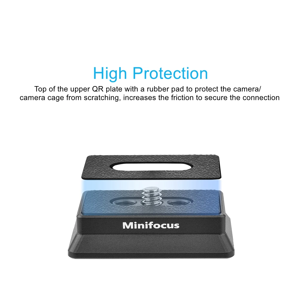 Fotga RS Piastra superiore a sgancio rapido QR per DJI RS 4 / RS 4 Pro/RS 4 mini compatibile Ronin RS 2 RS3 RS 3 Pro RSC 2 stabilizzatore cardanico DSLR compatibile