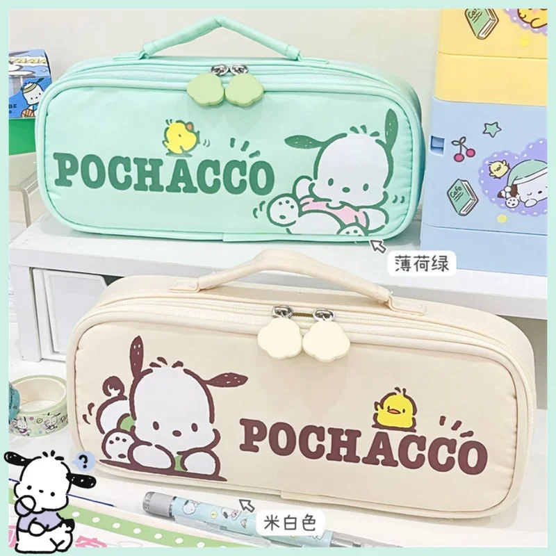 

Милый мультяшный пенал для карандашей с героями аниме полакко Sanrio, портативные канцелярские принадлежности, косметичка для хранения, подарки