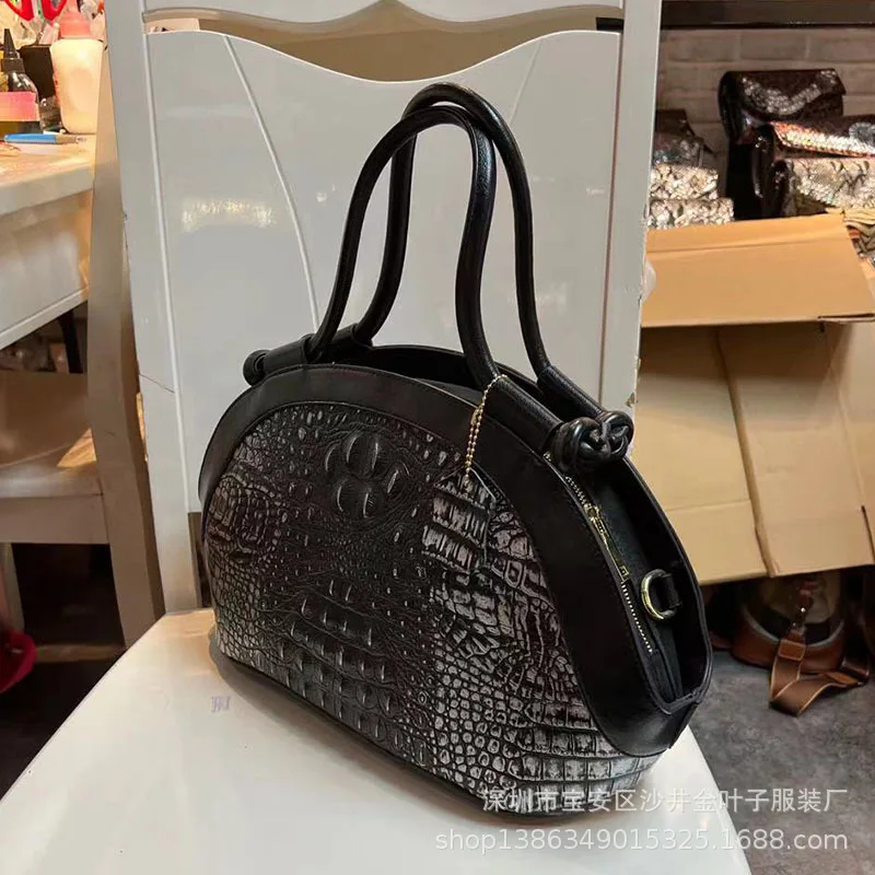 Sportmax | Woman - crocodile-print Leather Bowling Bag - Black