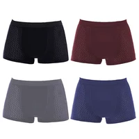 Lot de 4 Boxers pour Hommes, Sous-vêtements Respirants, Shorts Sexy en Maille avec Trous, Lingerie 2