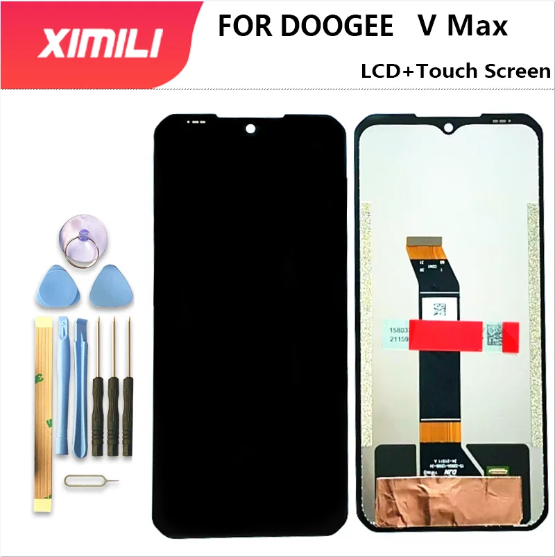 6,58 дюймовый ЖК-дисплей Doogee V Max + кодирующий преобразователь сенсорного экрана в сборе 100% Оригинальный Новый ЖК + сенсорный дигитайзер для VMax + Инструменты