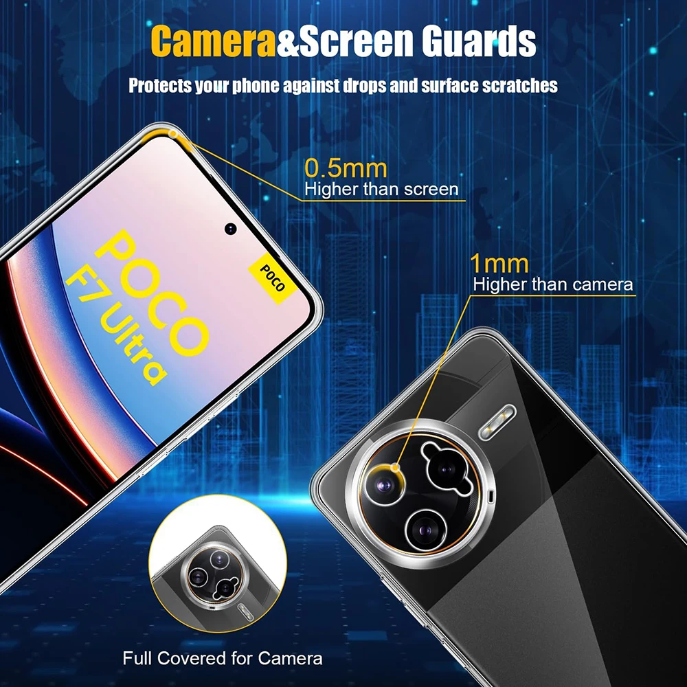 Ultra Thin Transparent Silicone Clear Soft Shell Back Cover