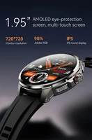 H99 Smart Watch Latest SIM card 4G Android  Google Play 1.95 Inch Amoled  GPS WIFI Large Memory Men's Watch 2
