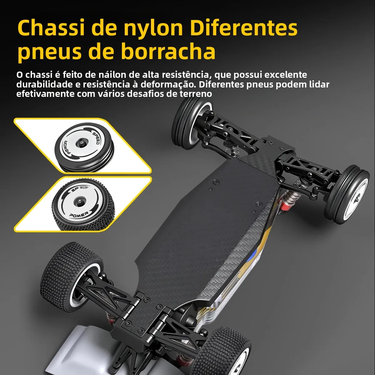 Wltoys 244016 V2 Carro de Corrida 2WD 25km/h 1:24