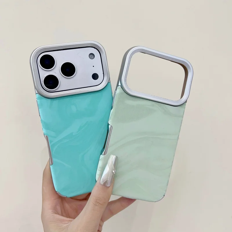 Luxury Electroplated Water Ripple Shockproof Candy Soft Aurora Case