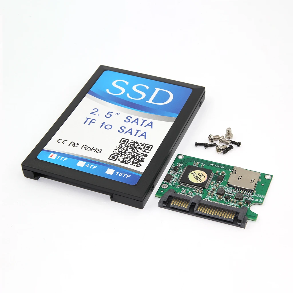 Micro sd para Conversor Adaptador Sata Transmissão Rápida Sdhc Cartão de Memória Sdxc Mais 15p Conversor Sata com Cassete Plástica tf