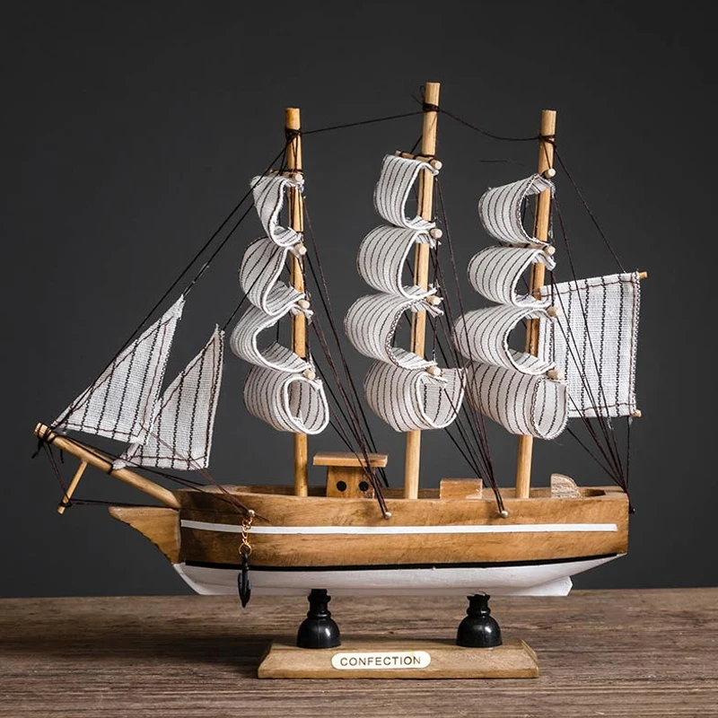 インテリア　船 Creative Sailboat Model Living Room Home Decor Decoration Wine