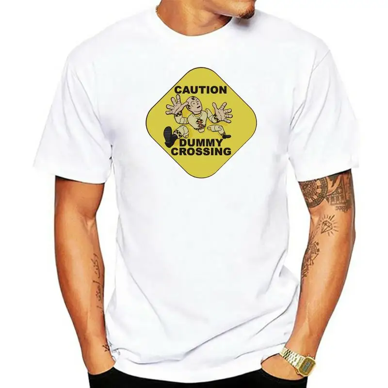 Maglietta Da Uomo Crash Test Dummies Attenzione Dummy Crossing Yellow Dummy Maglietta Unisex T-Shirt Da Donna Tees Top