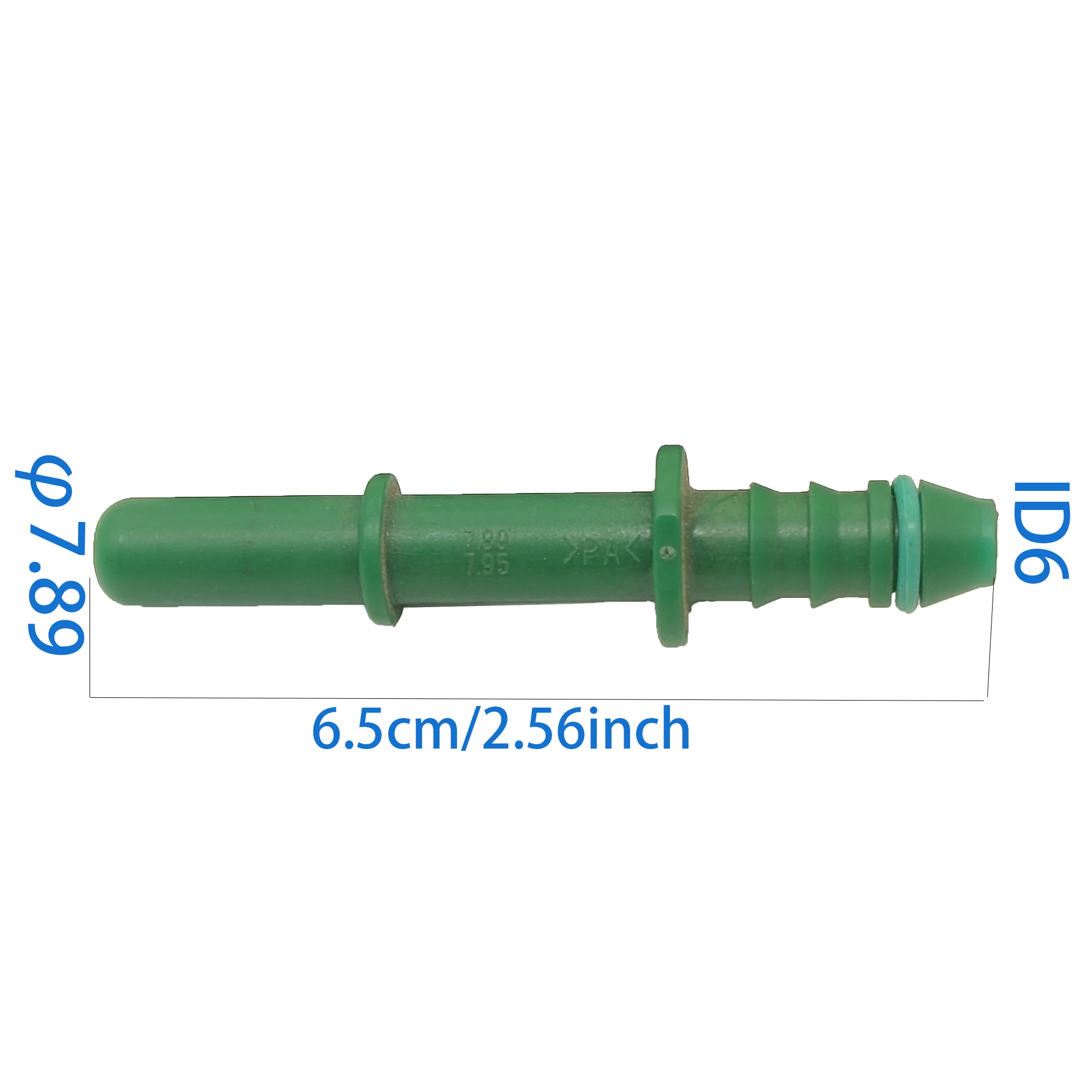 2pcs 7.89 ID6 Lengthened Male Auto Car Fuel Line Hose Quick Release Connector Carburetor Part fuel line connector hose coupler
