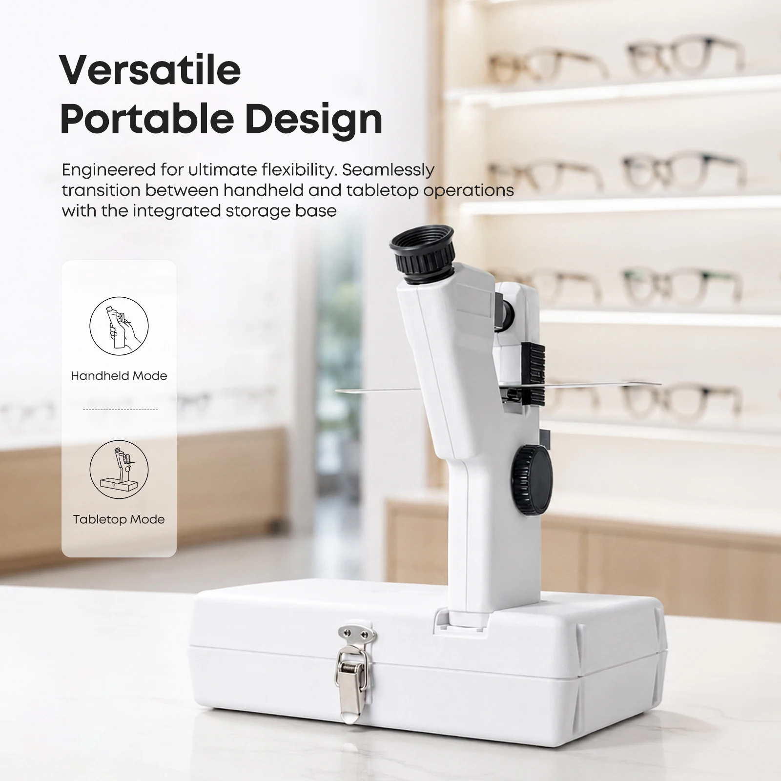 Lentimetro portatile AC/DC CP-1B Focimetro particolare Strumento ottico Focimetro Optometria Machinemanual Lensometer Lens Test - Image 2