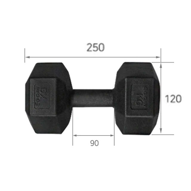 이 하이 트루 육각 덤벨: 강도 훈련을 위한 내구적이고 기능적인 선택