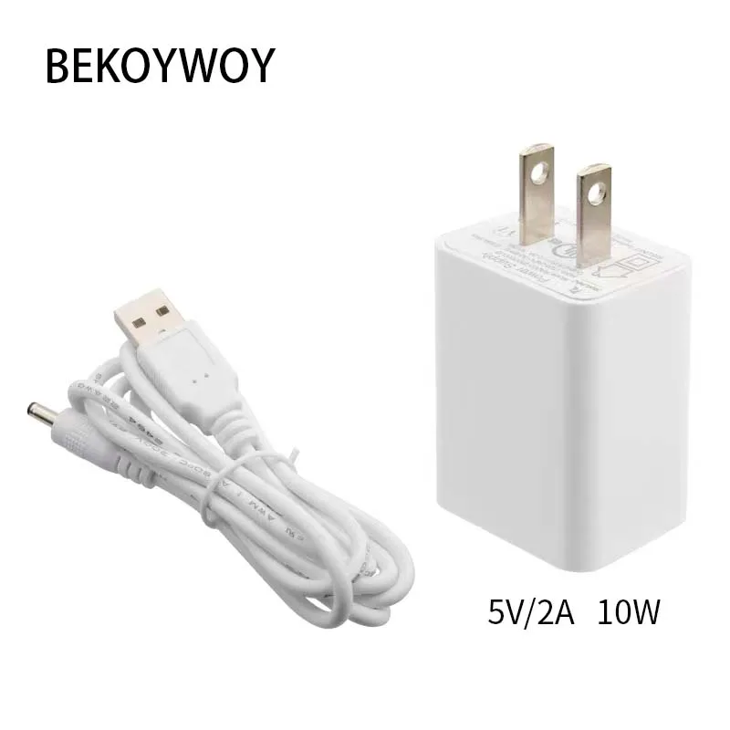 내구성 전원 어댑터 AC100V-240V, 50 HZ, 60HZ 입력 및 DC5V, 1500mA 출력, C타입 충전기 (미국 표준 플러그)