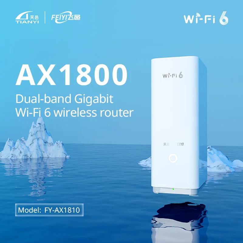 Feiyi-amplificador de Sinal Roteador Wifi Ax1800 Wifi Repetidor Estender Gigabit Amplificador 2.4g 5ghz Banda Dupla Malha - Imagem 2