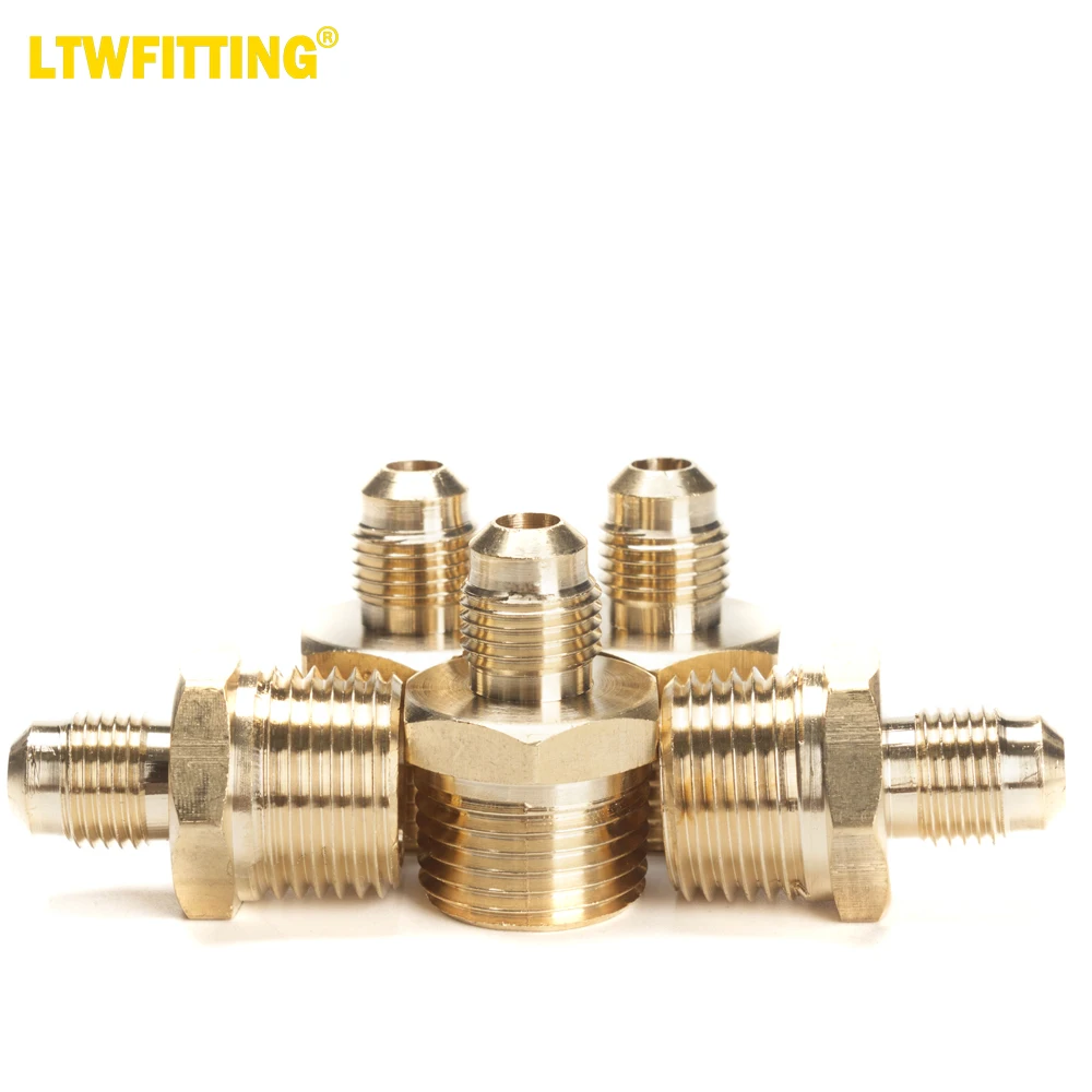

Латунная раковина LTWFITTING 5/16 дюйма OD x 1/2 дюйма, Мужской NPT соединитель, трубчатый фитинг (комплект из 5)