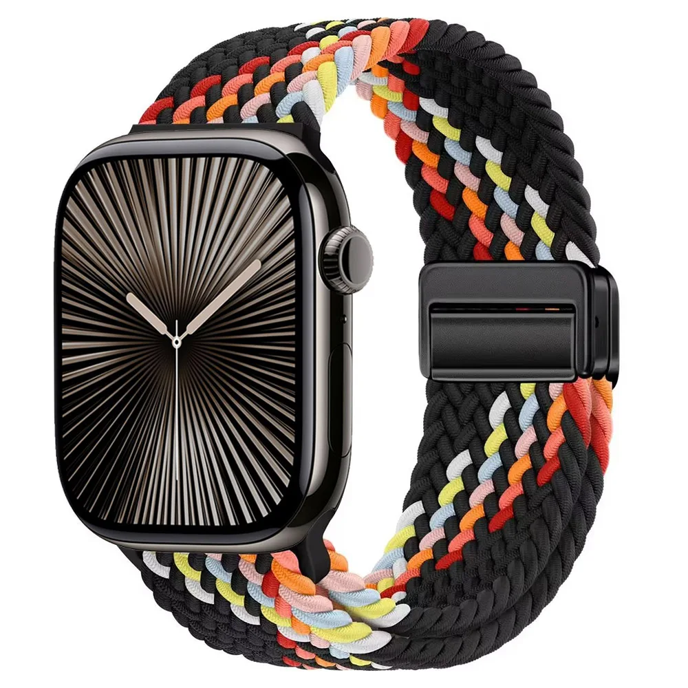 Nylon Braided Magnetic Strap for Apple Watch - Comfortable and Stylish Design