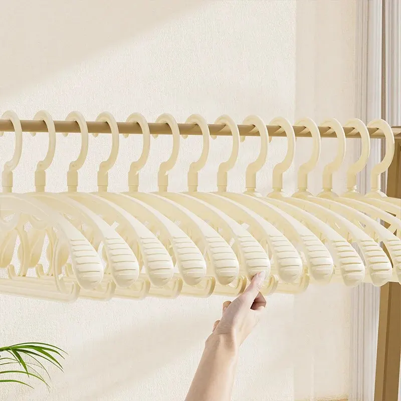 5/10pcs Adult Wide Shoulder Thickened Non-slip Clothes Hanger Household Clothes Rack Drying Rack Plastic Hanger clothes hangers drying rack clothes drying rack plastic hanger