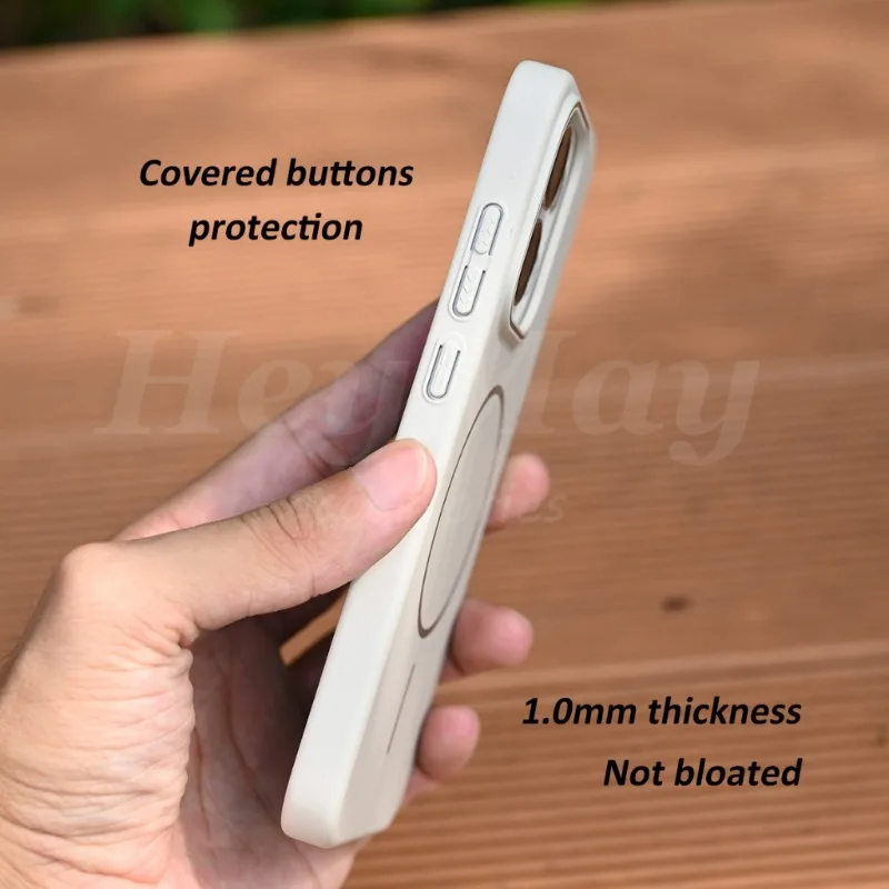 Stylish Magnetic Frosted Finish Skin-friendly Hard Case with Shockproof Protection