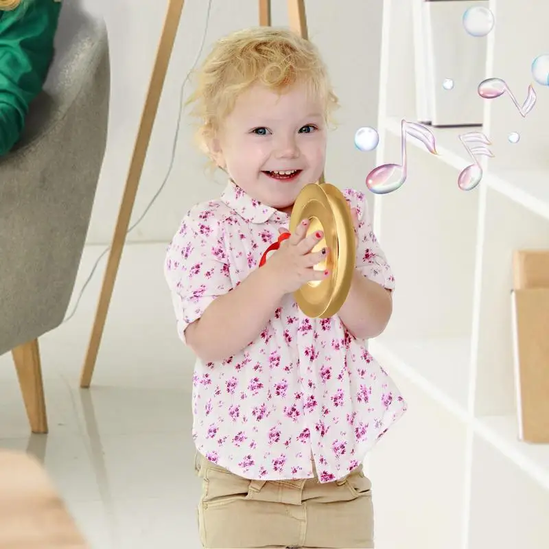 Kids 2PCS Finger Cymbals With Rope 12CM/4.7IN For Parties