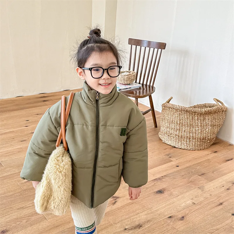 Description Picture 3 of item2025 Winter New Baby Plus Velvet Thick Long Sleeve Coat Fashion Infant Warm Padded Jacket Casual Toddler Girls Boys Down Jackets