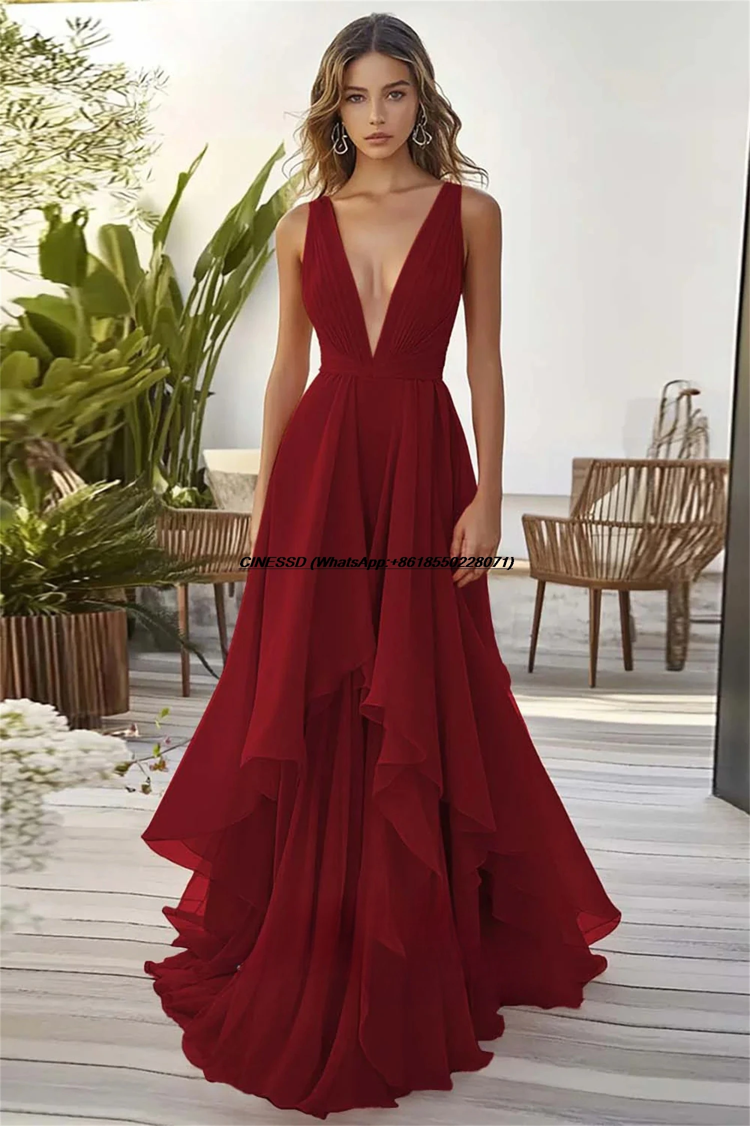Customized Wedding Guest Dresses Elegant Woman Evening Dresses for Special Occasions Ceremony Gala Dresses Chiffon dresses - 4