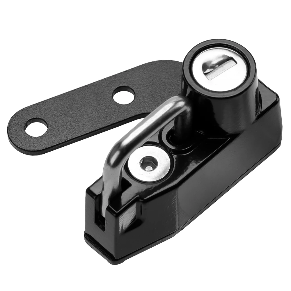 Motorrad für Kawasaki Eliminator schwarzes Helms chloss rechts legierter Montage haken mit 2 Schlüsseln – Detail 7